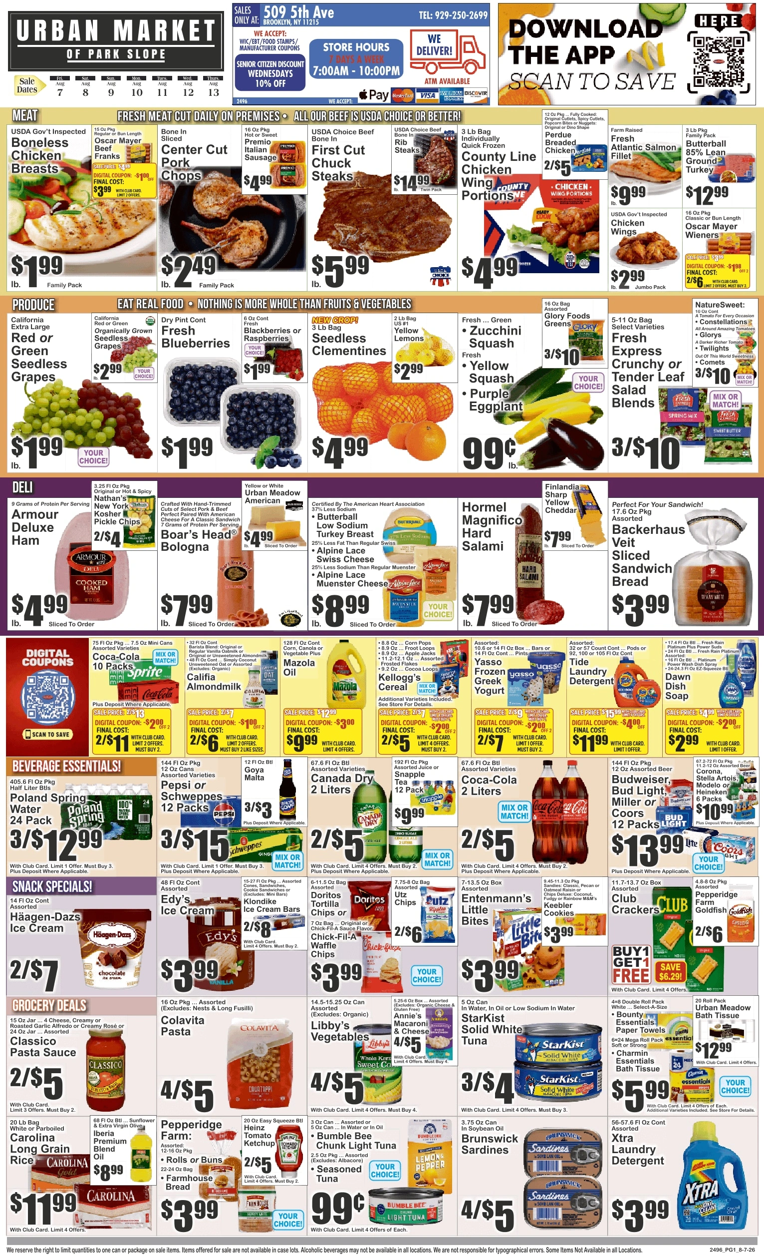 Urban Market flyer page 1