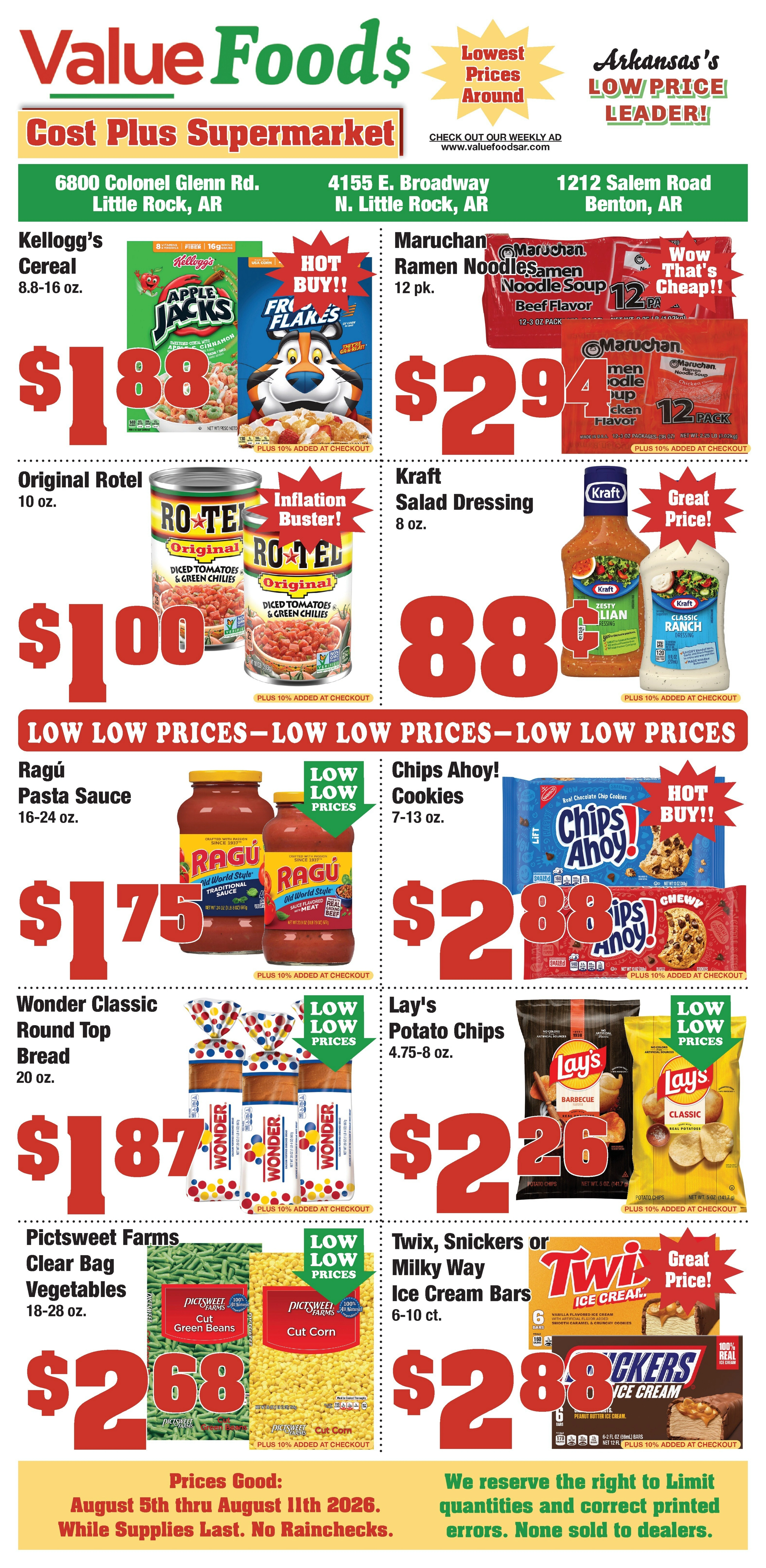 Value Foods flyer page 1