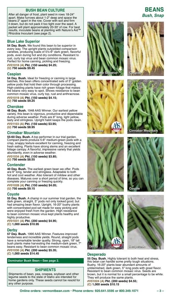 Vermont Bean flyer page 3
