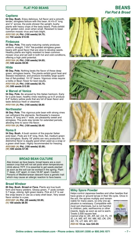 Vermont Bean flyer page 7