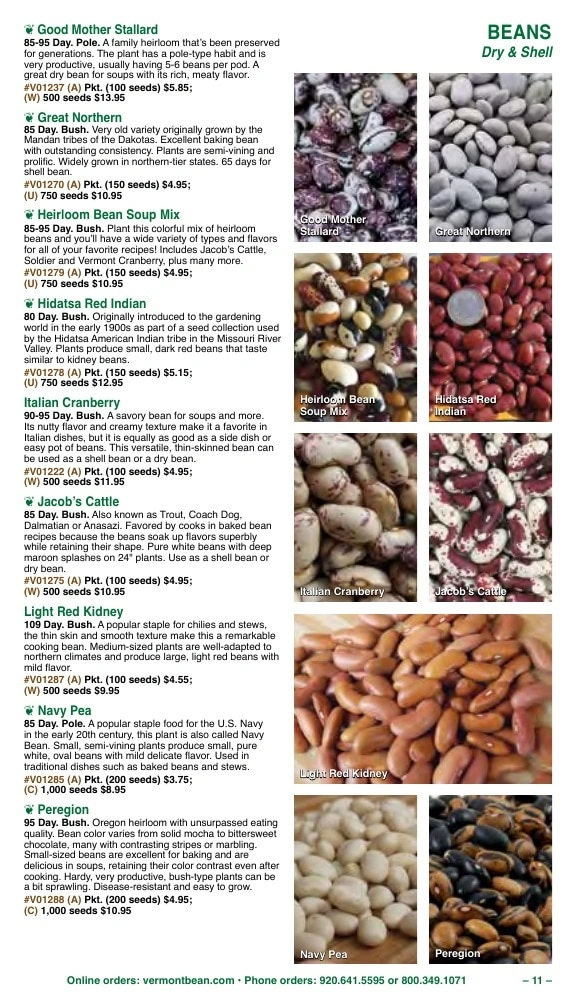 Vermont Bean flyer page 11