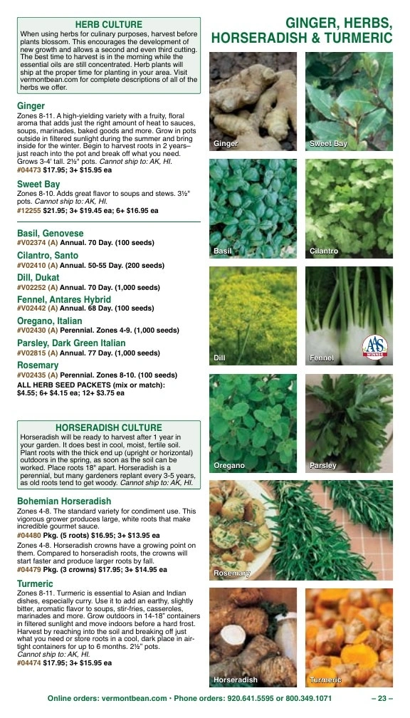 Vermont Bean flyer page 23