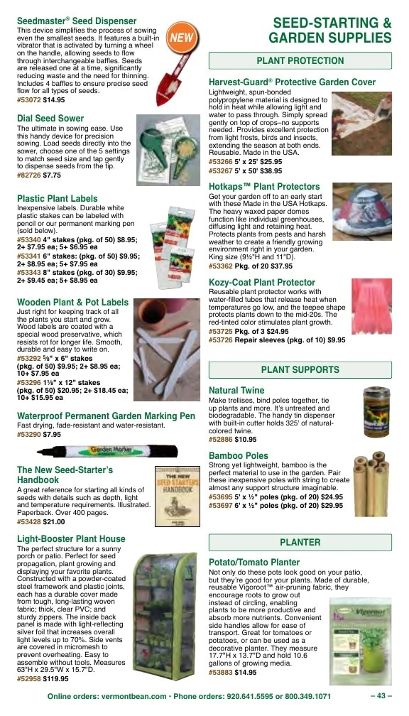 Vermont Bean flyer page 43