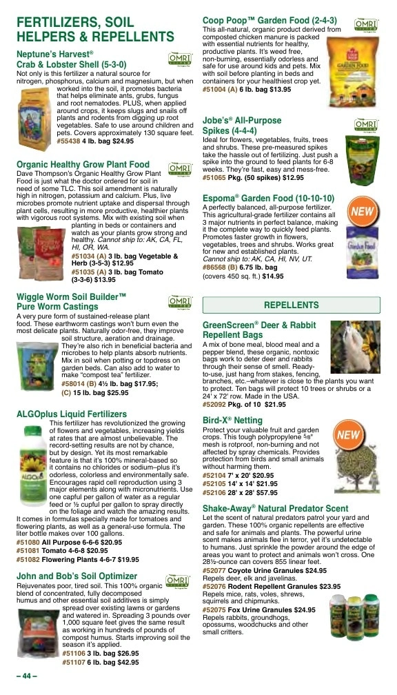 Vermont Bean flyer page 44