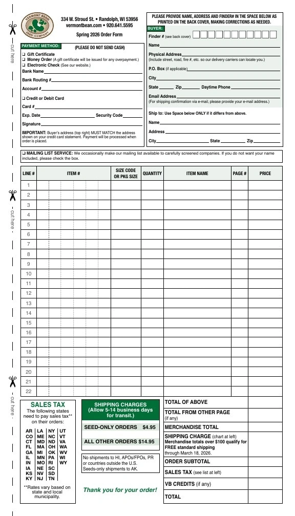 Vermont Bean flyer page 47