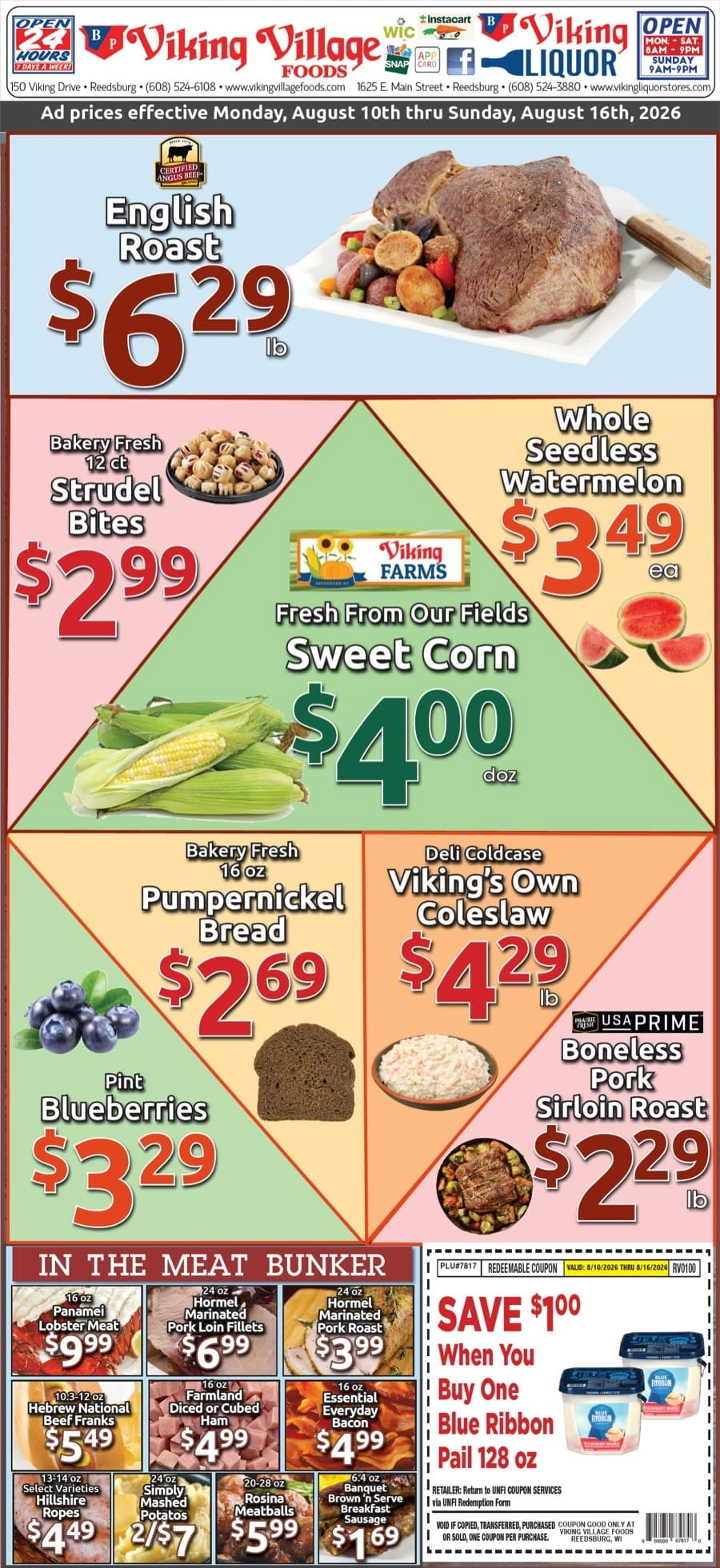 Viking Village Foods flyer page 1