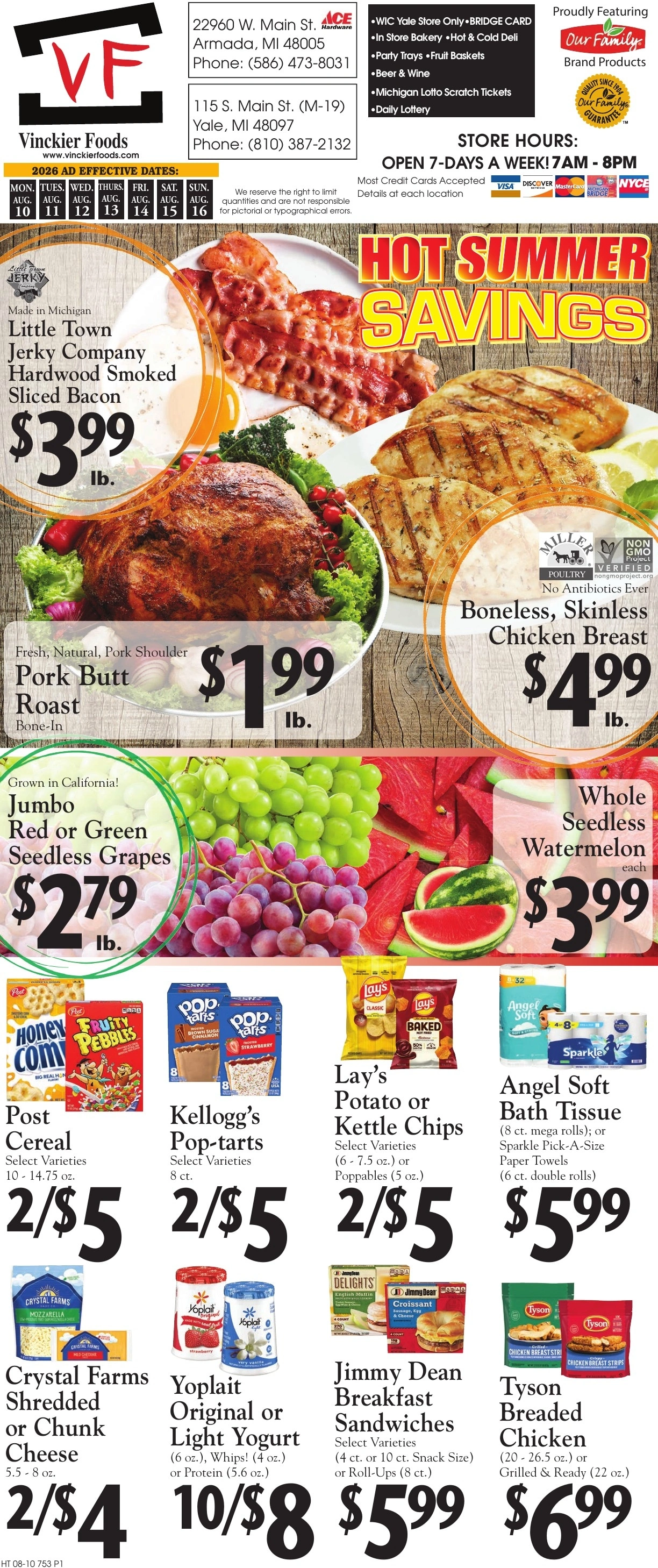 Vinckier Foods flyer page 1