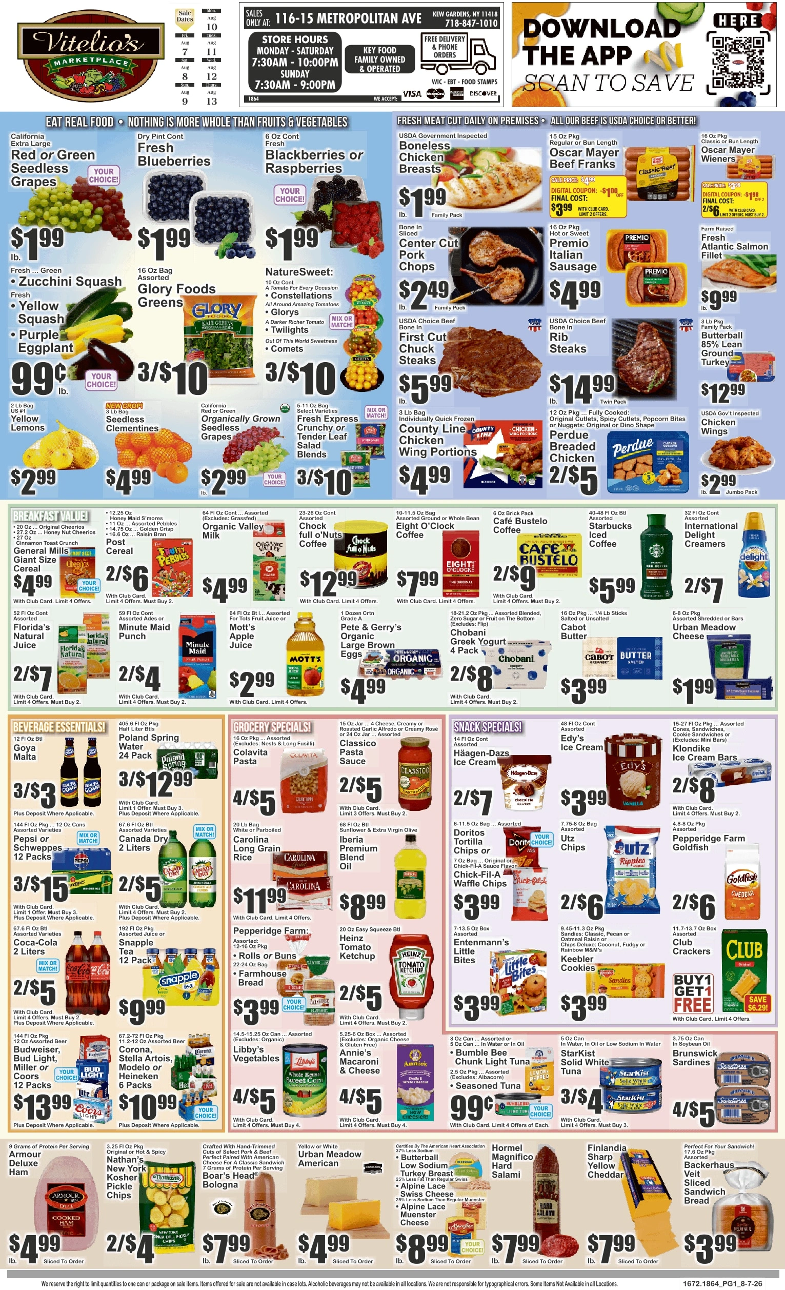 Vitelio's Marketplace flyer page 1
