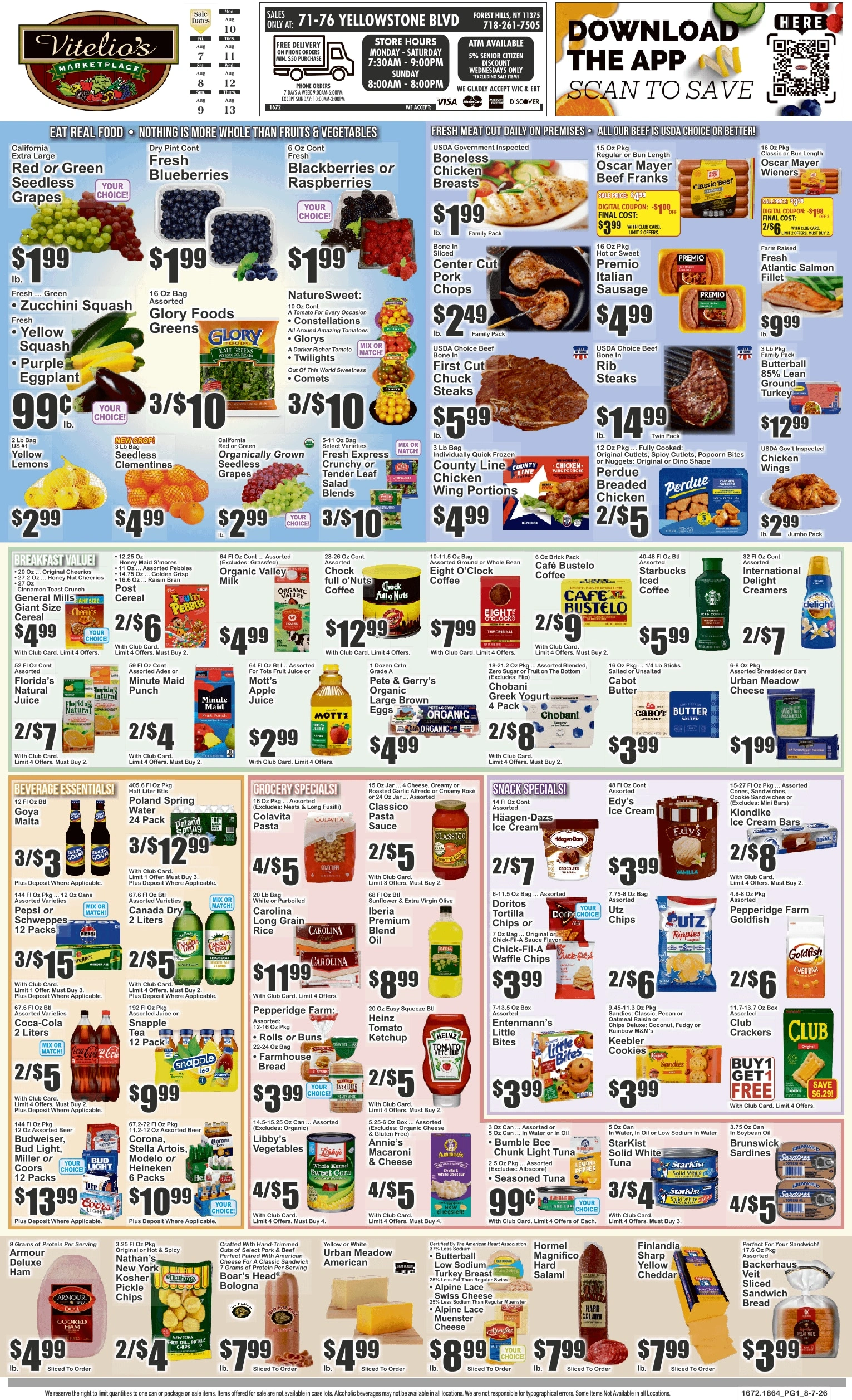 Vitelio's Marketplace flyer page 1