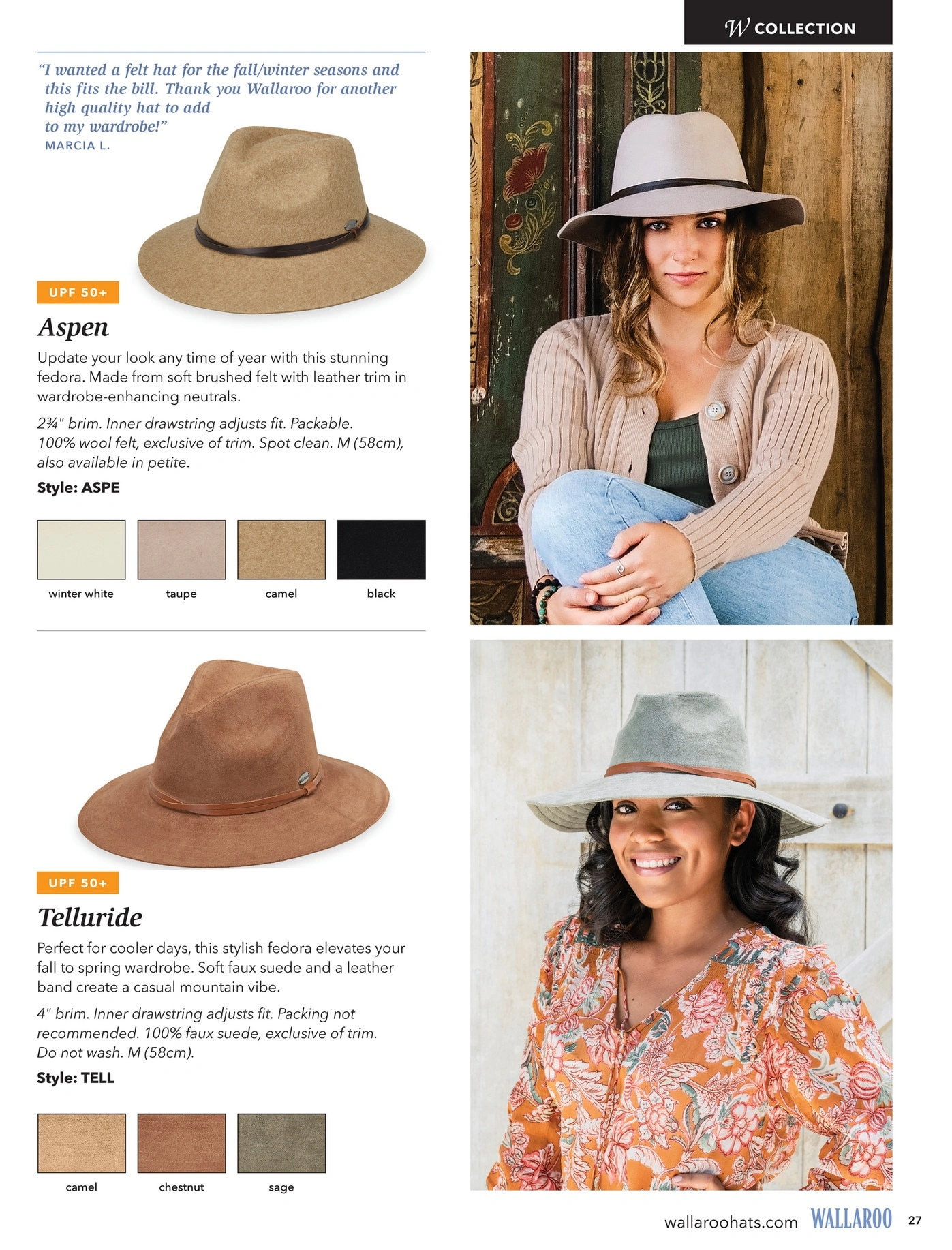 Wallaroo Hat Company flyer page 27