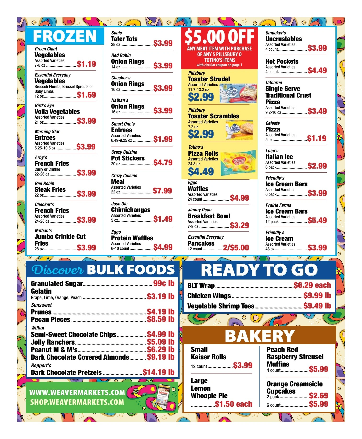Weaver Markets flyer page 6