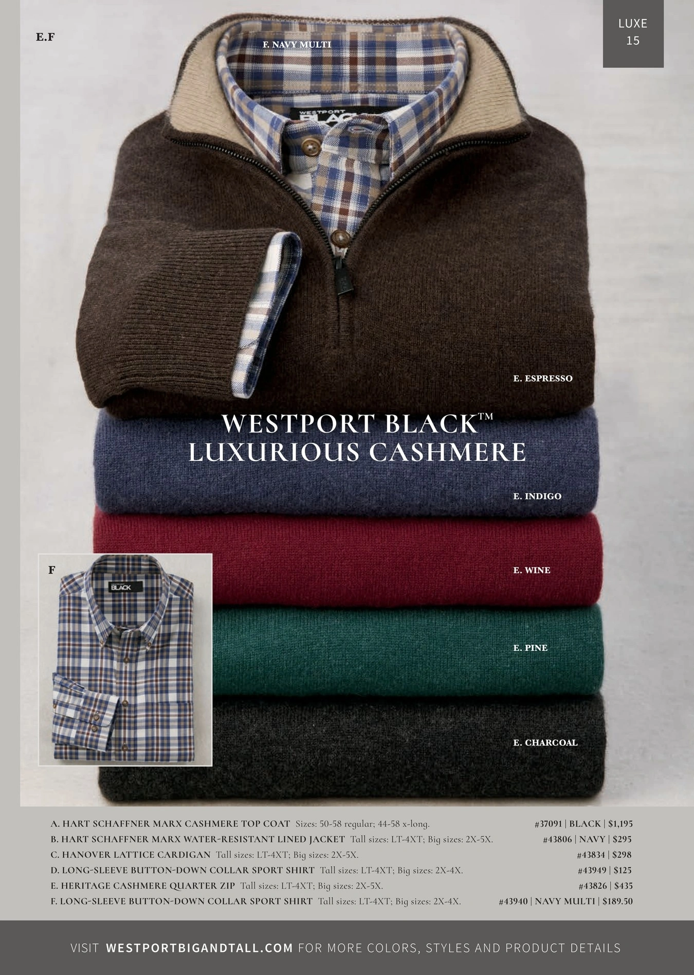 Westport Big & Tall flyer page 15