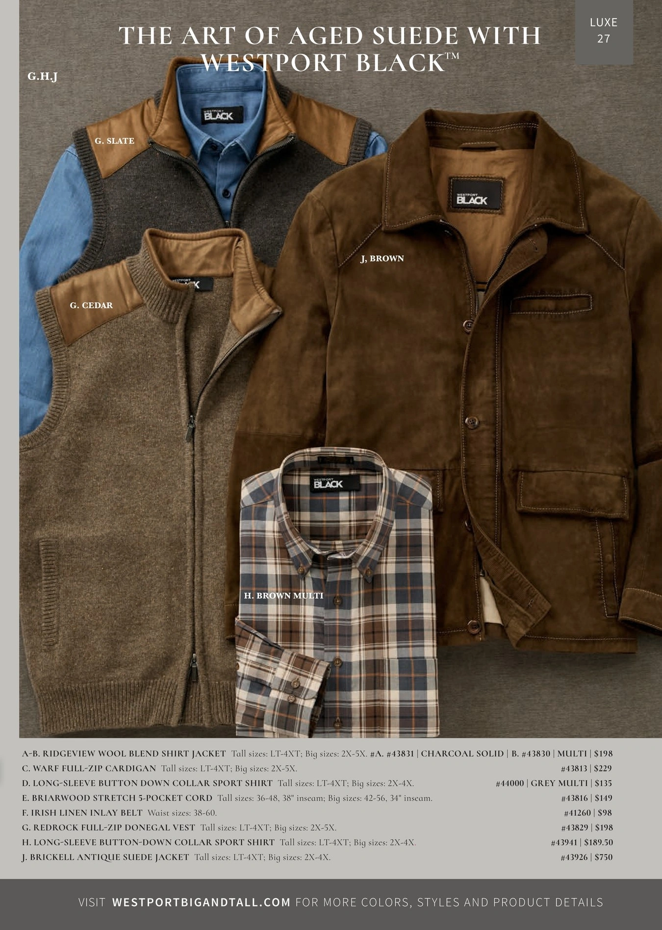 Westport Big & Tall flyer page 27