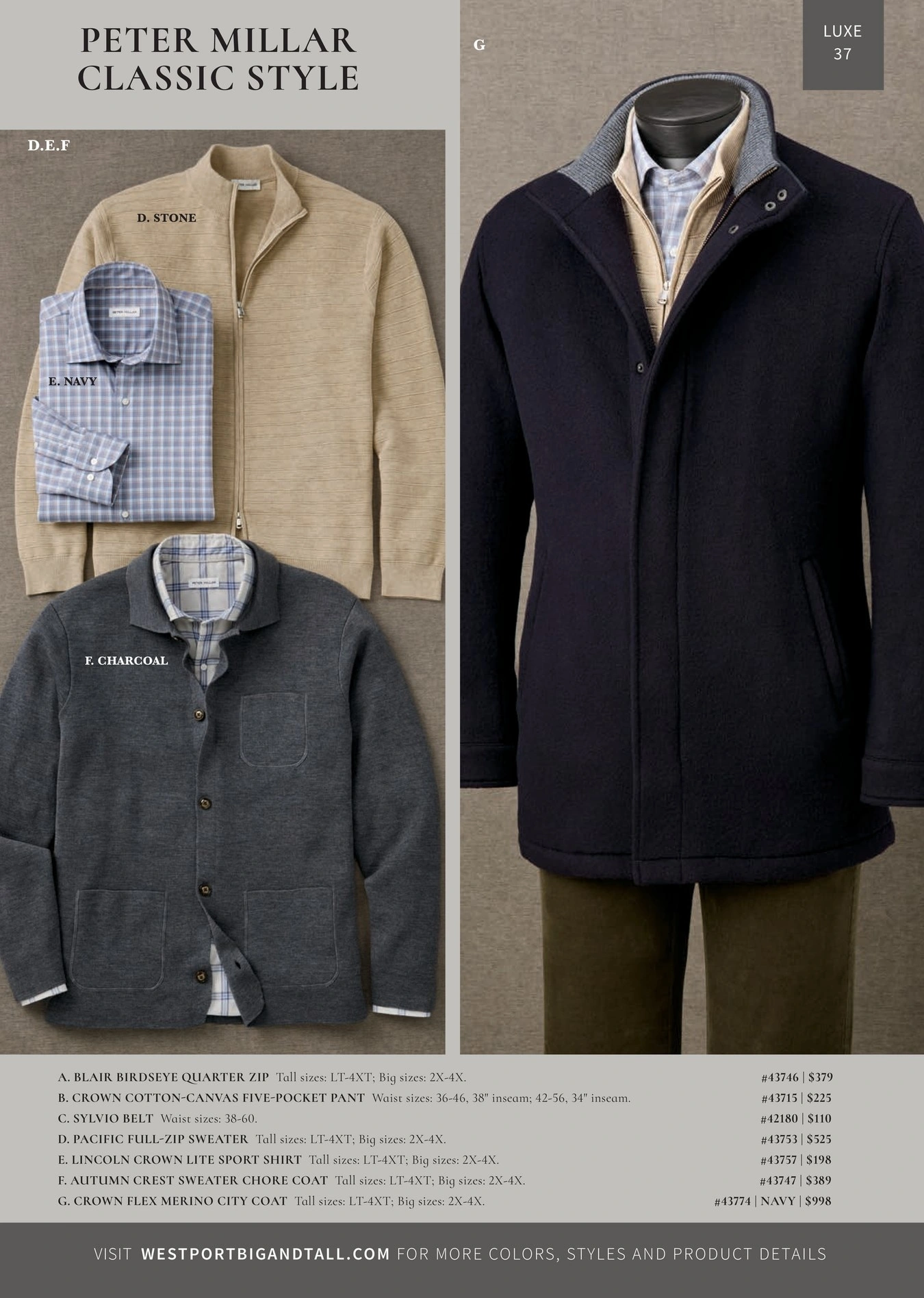 Westport Big & Tall flyer page 37