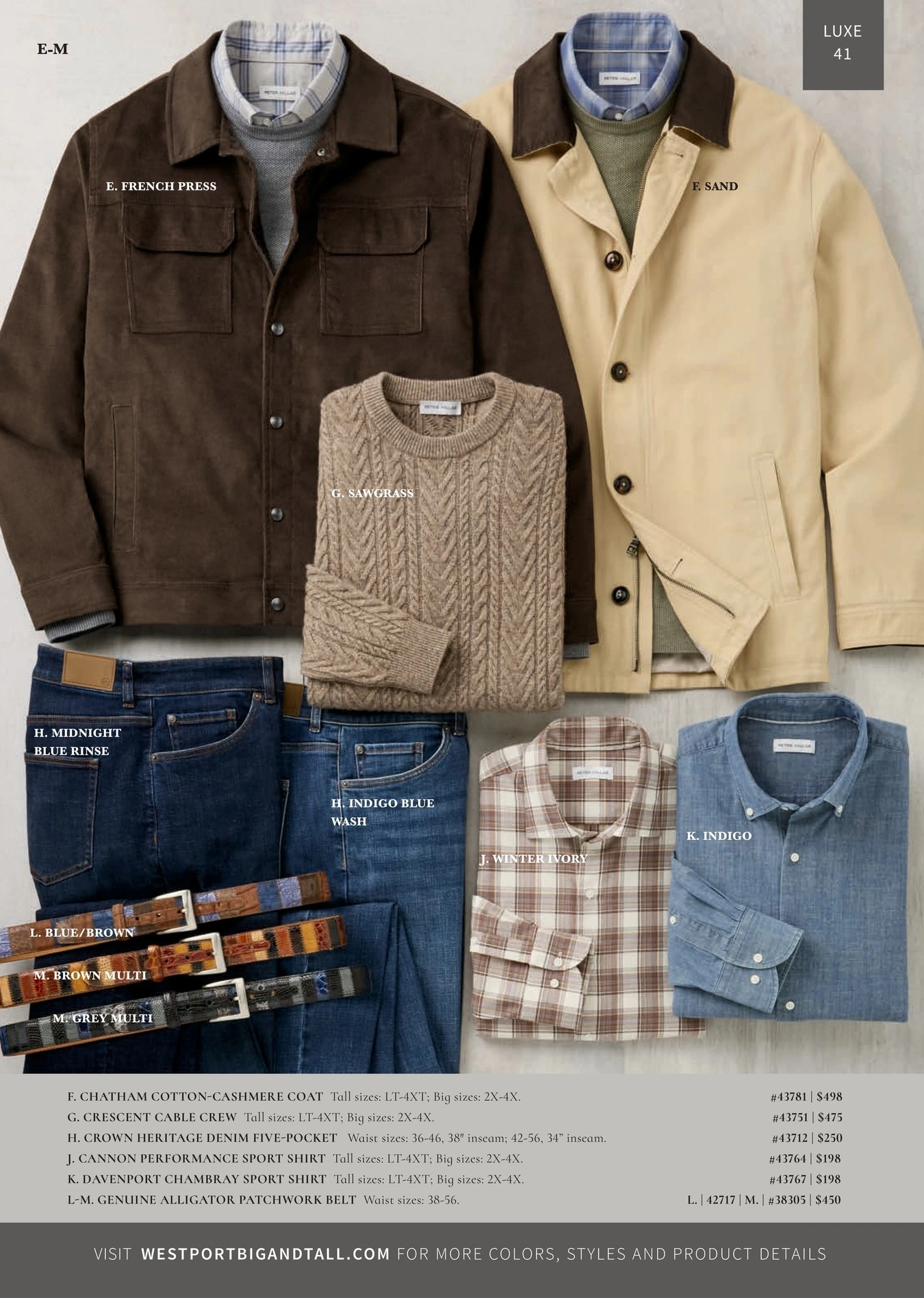 Westport Big & Tall flyer page 41