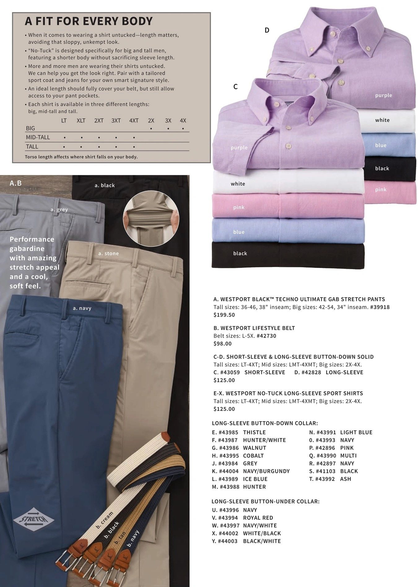 Westport Big & Tall flyer page 42