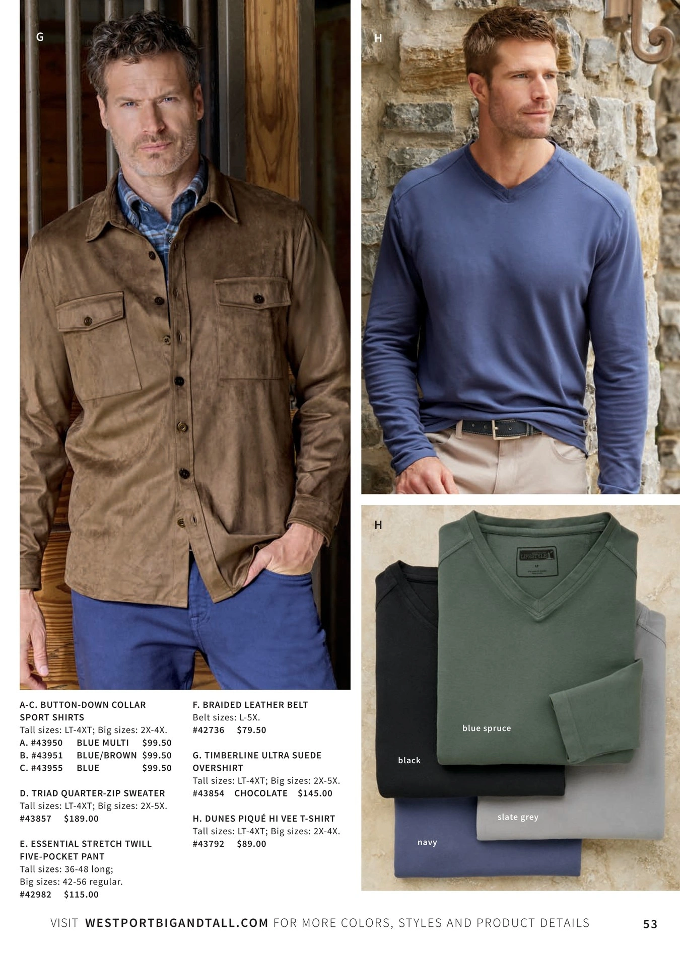Westport Big & Tall flyer page 53