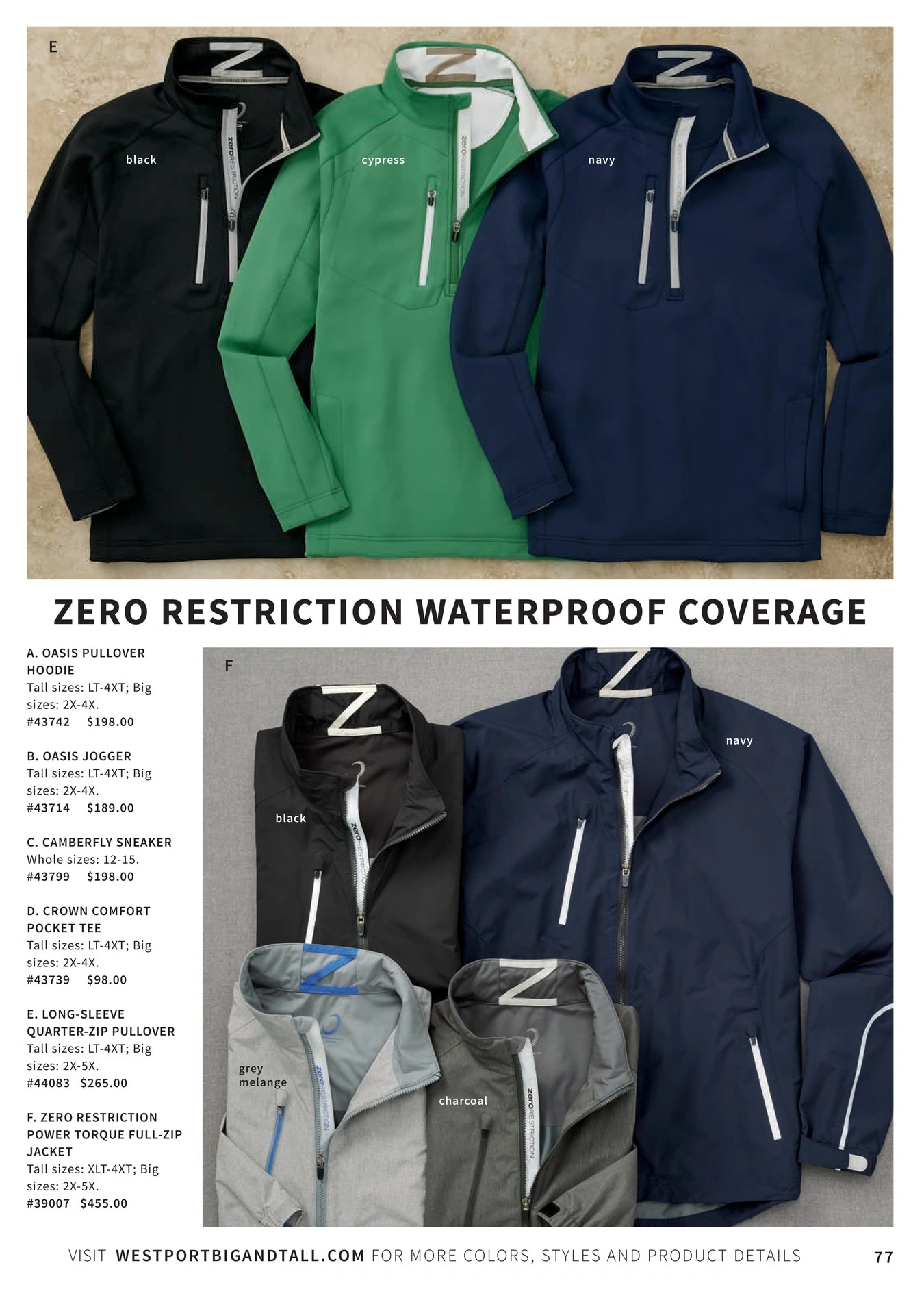 Westport Big & Tall flyer page 77