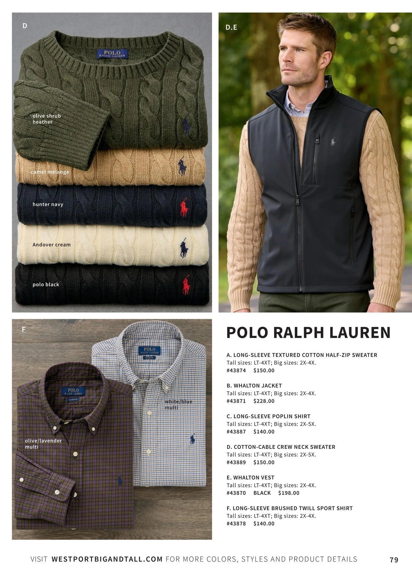 Westport Big & Tall flyer page 79