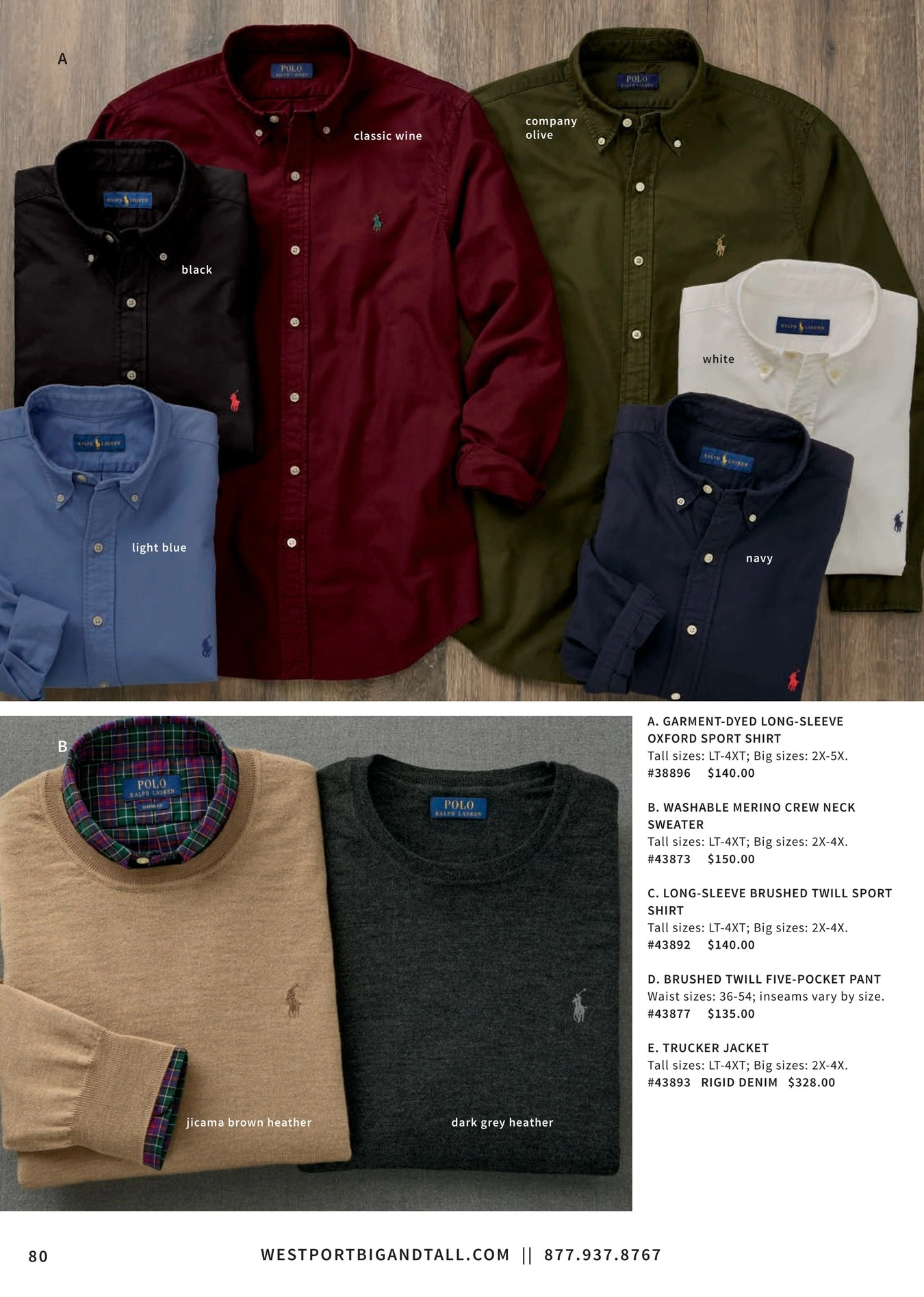 Westport Big & Tall flyer page 80