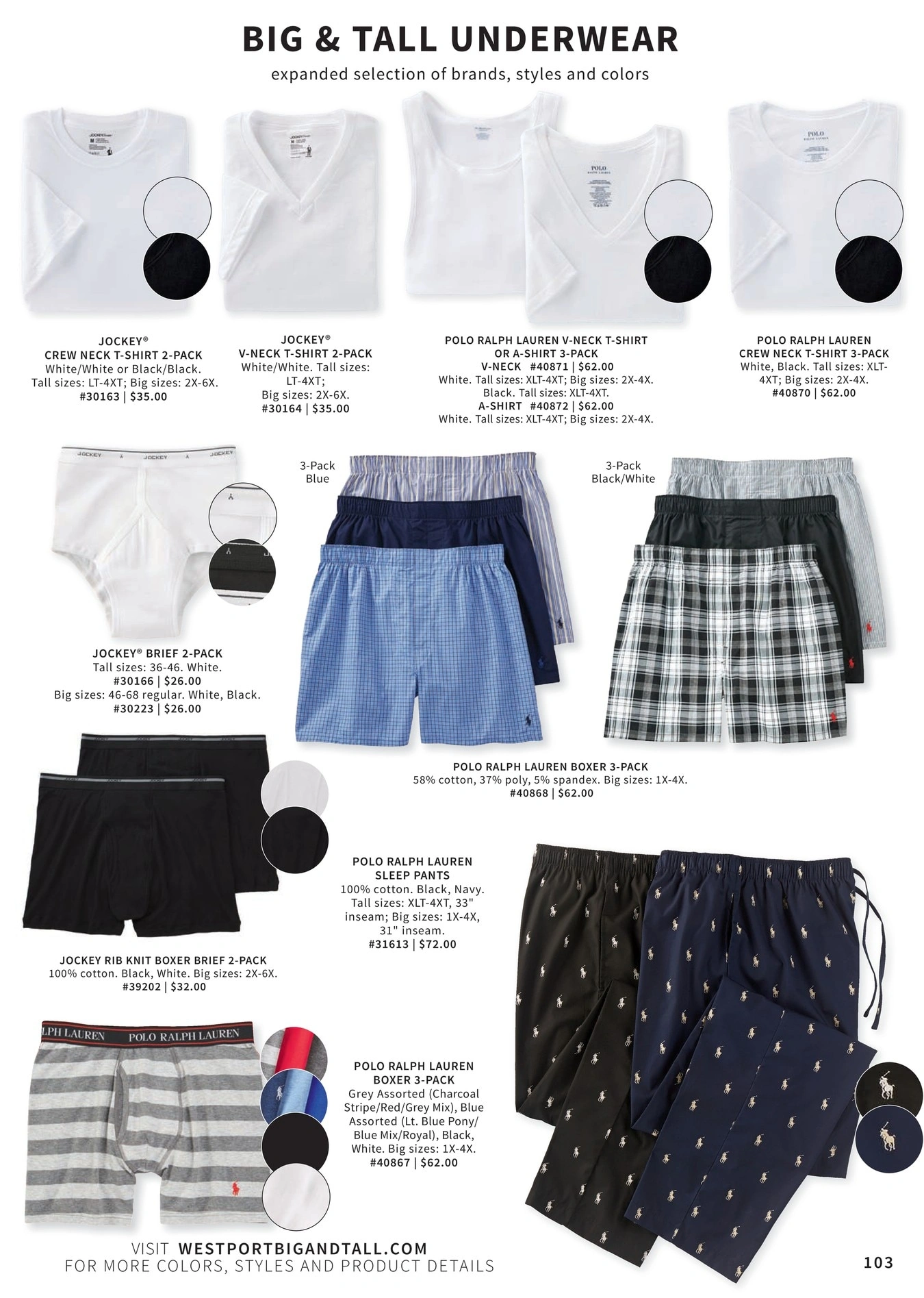 Westport Big & Tall flyer page 103