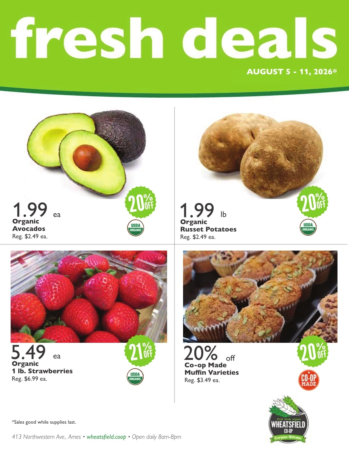 Wheatsfield Co-op flyer page 1