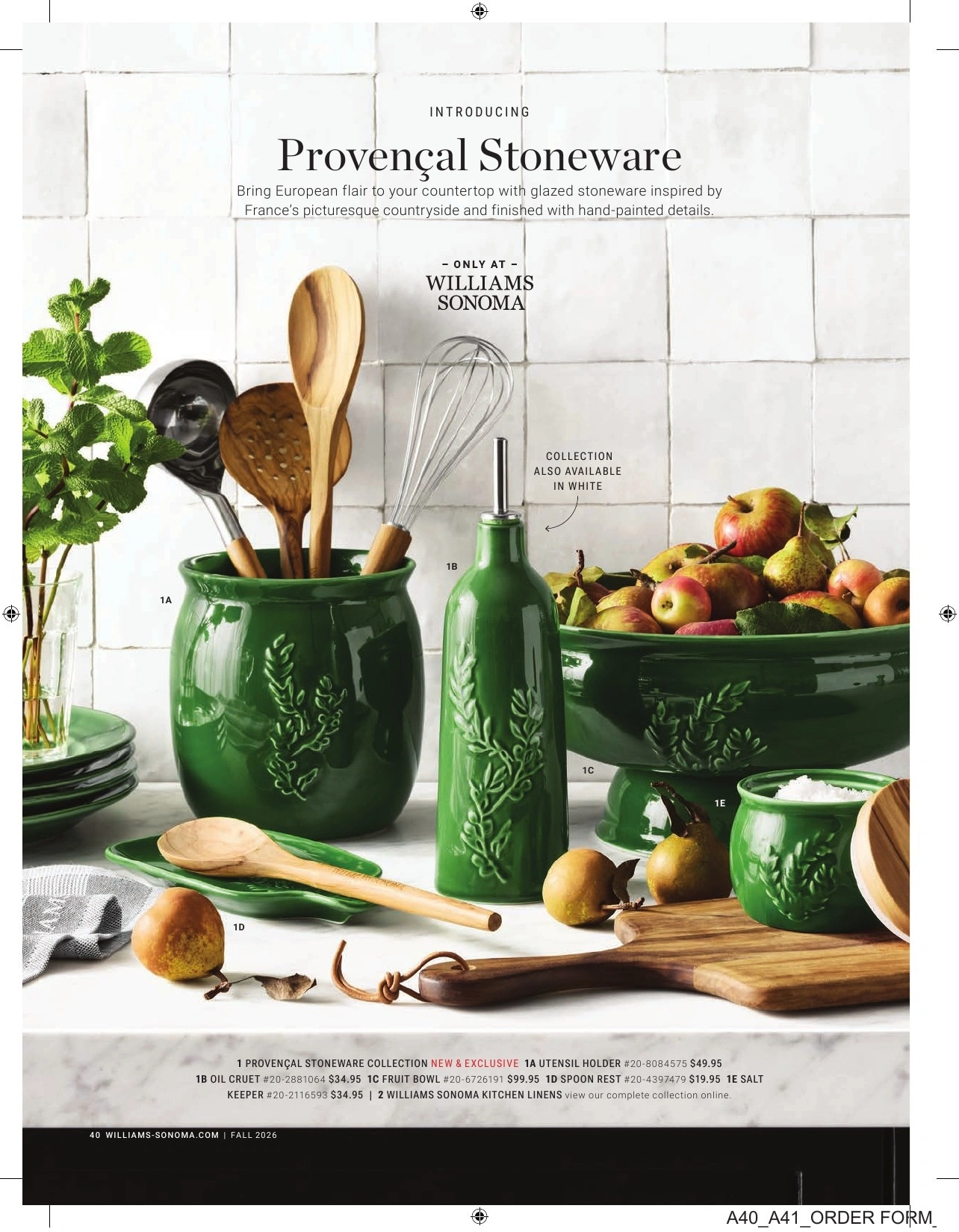 Williams Sonoma flyer page 40