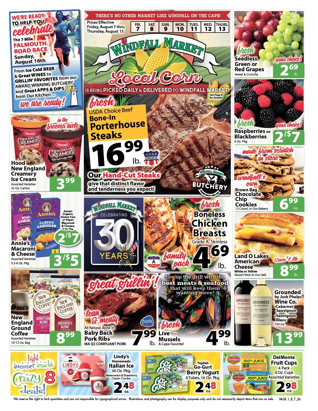 Windfall Market flyer page 1