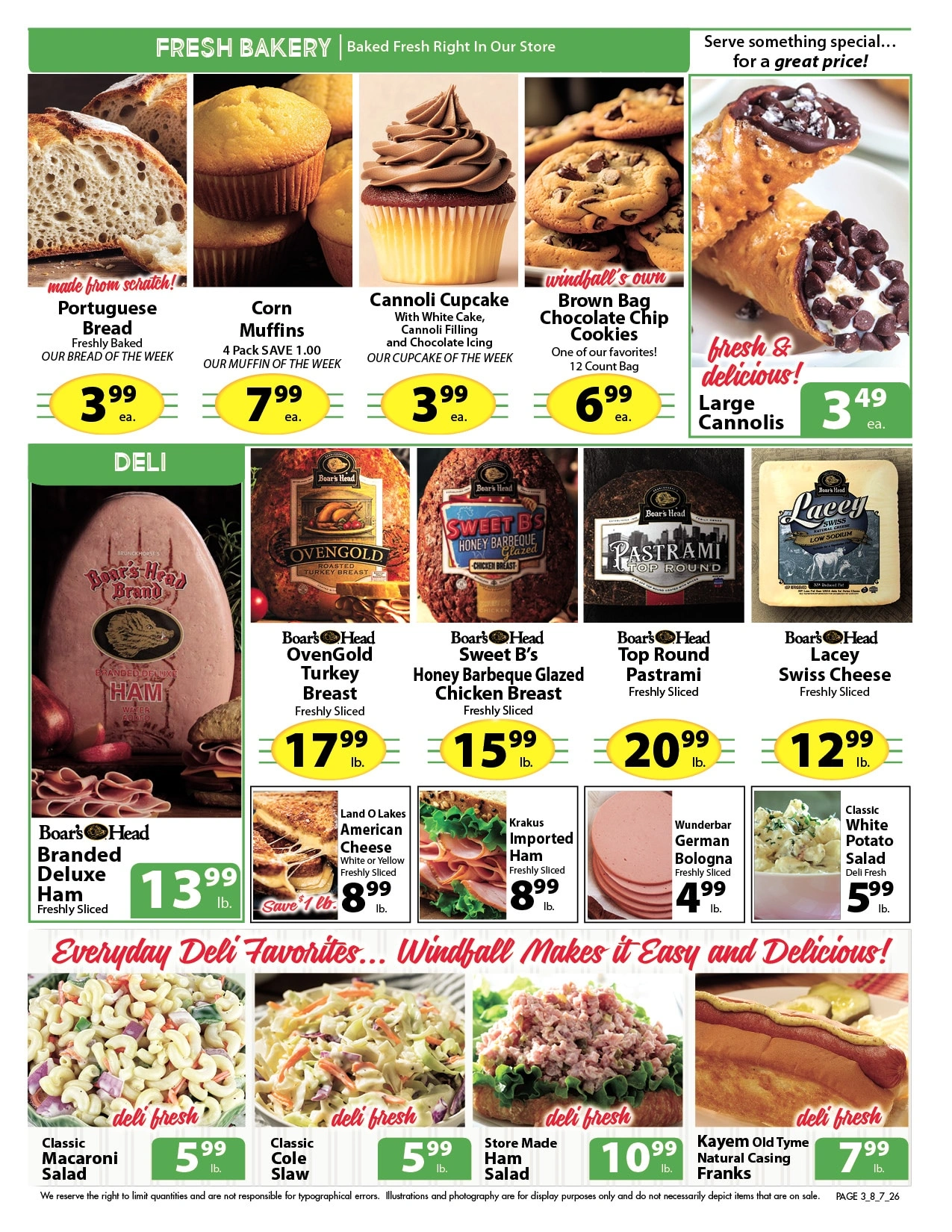 Windfall Market flyer page 3