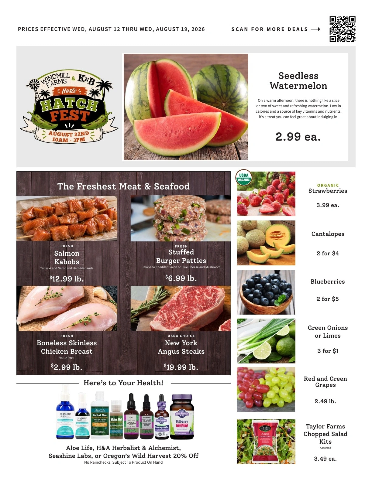 Windmill Farms Market flyer page 1