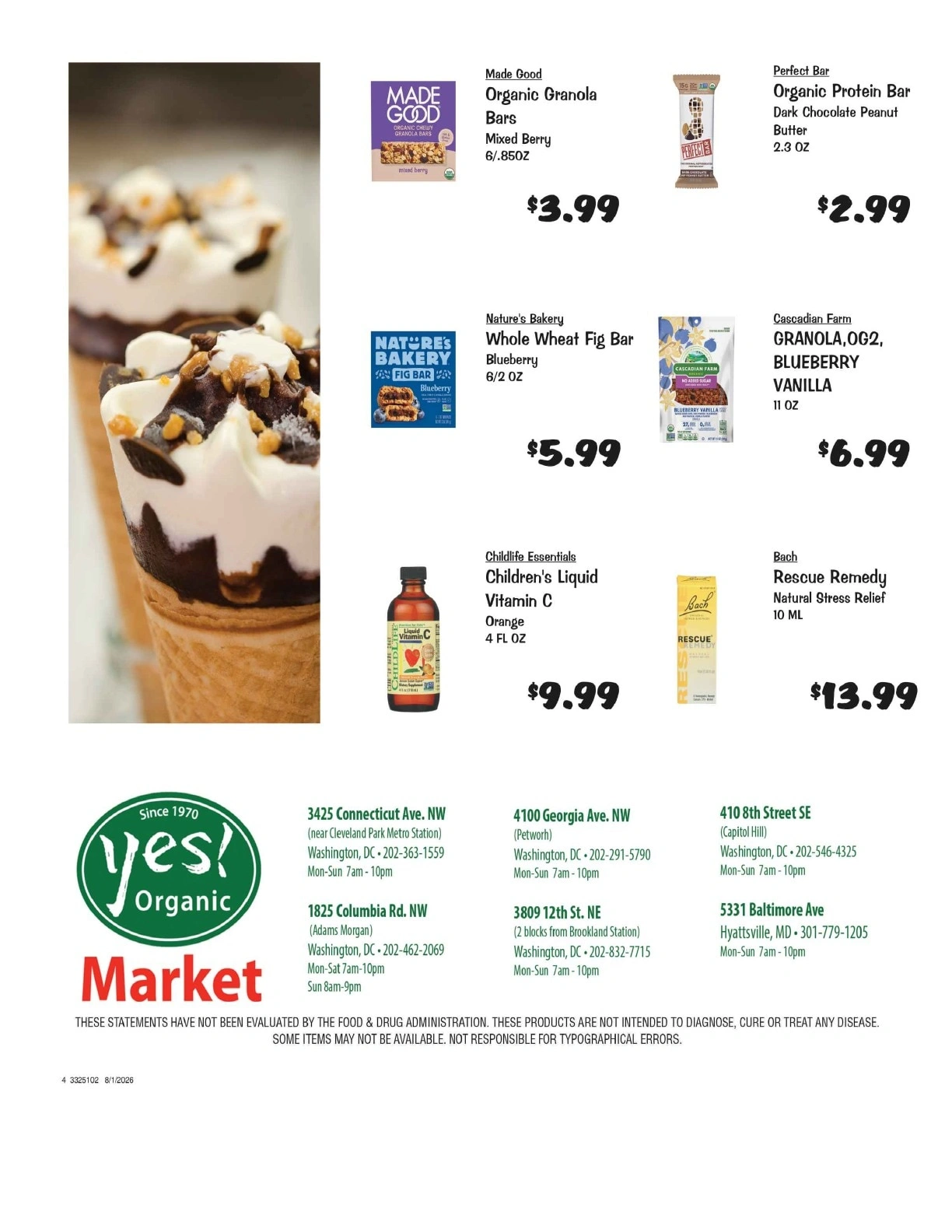 Yes! Organic Market flyer page 4