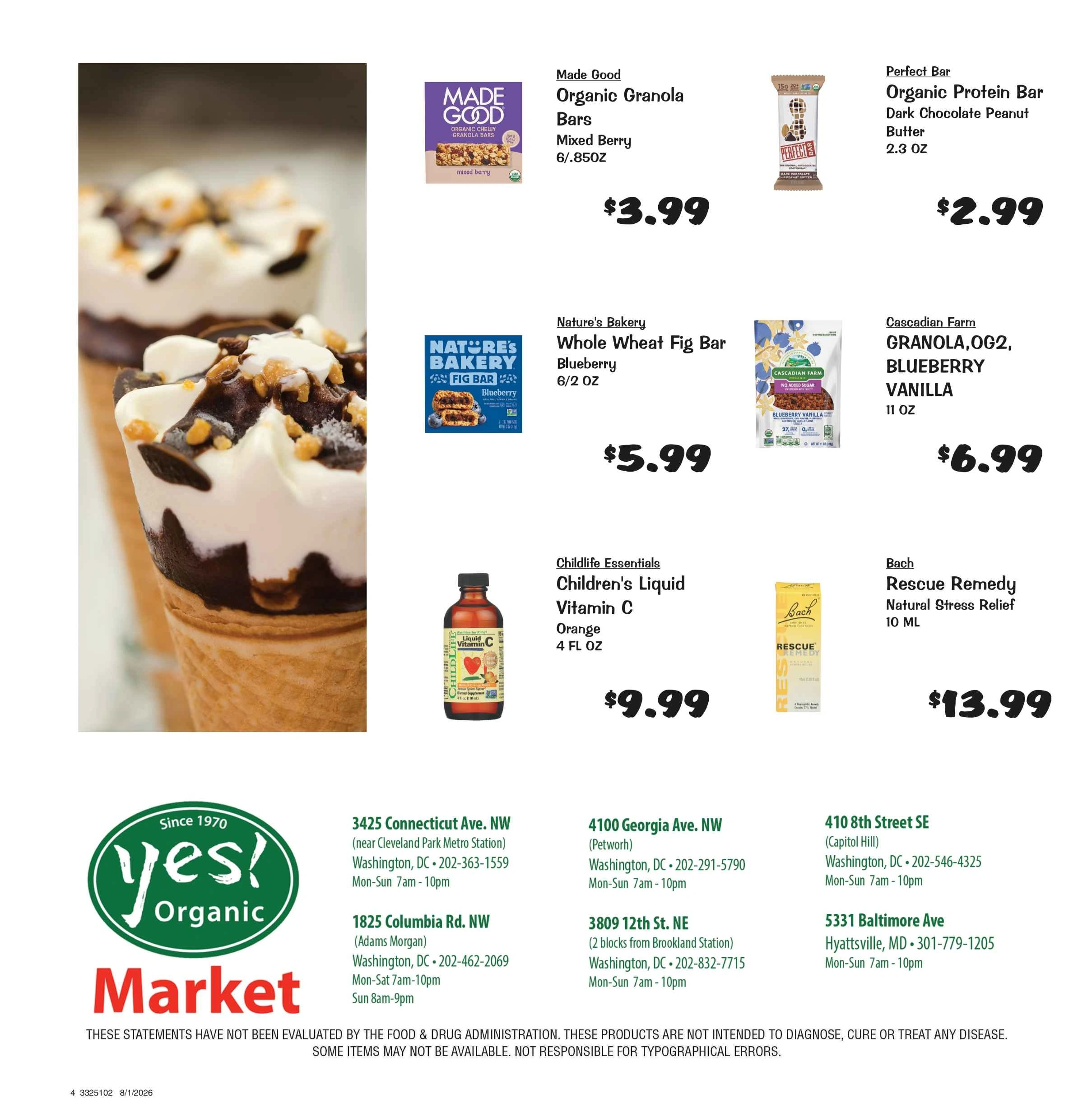 Yes! Organic Market flyer page 4