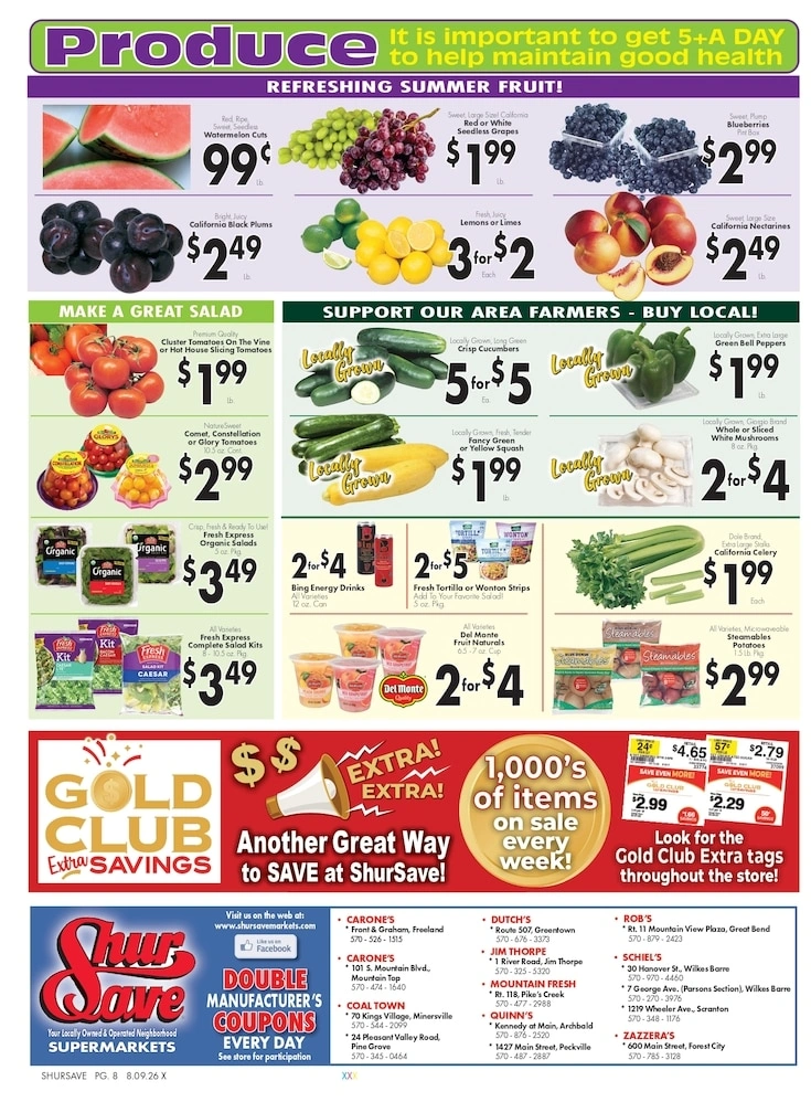 Zazzera's Supermarket flyer page 8